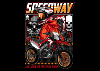 Speedway t shirt template vector
