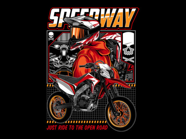 Speedway t shirt template vector