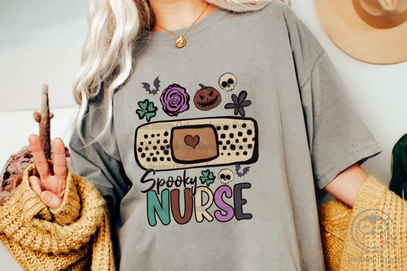 Spooky Nurse Halloween Sublimation