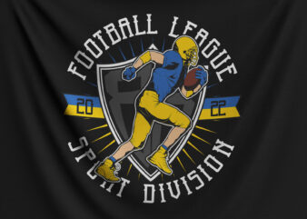 Football League Sport Division t shirt graphic design