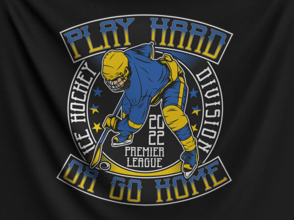 Ice hockey division t shirt design for sale
