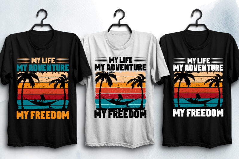 Sunset Colorful T-Shirt Design Bundle