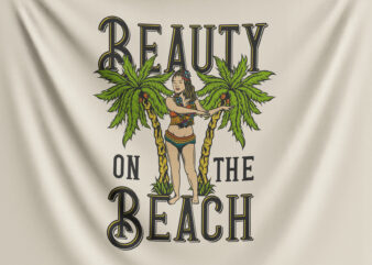 Beauty On The Beach t shirt template