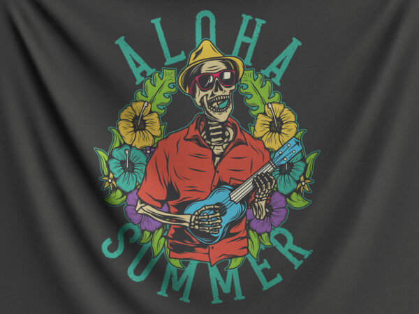 Aloha summer t shirt vector