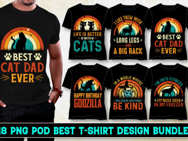 Sunset retro vintage t-shirt design bundle