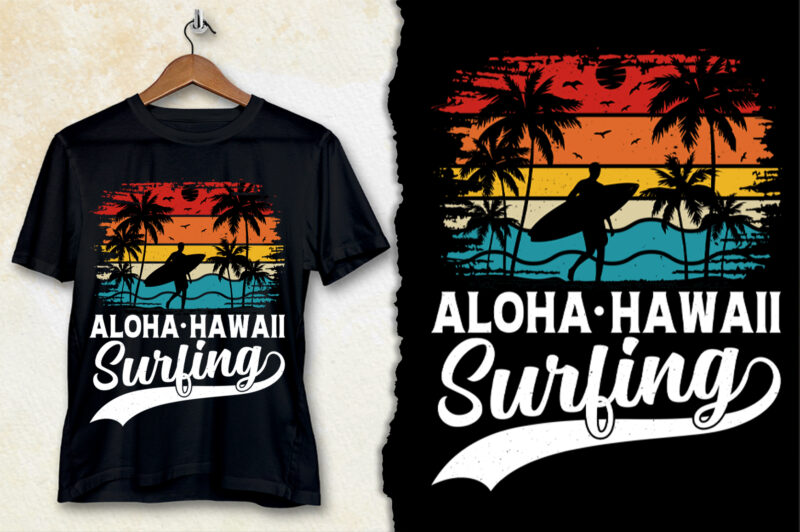 Sunset Retro Vintage T-Shirt Design Bundle