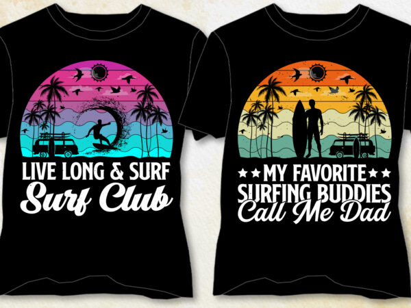Surfing t-shirt design
