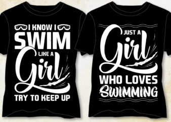Swimming T-Shirt Design-Swimming Lover T-Shirt Design