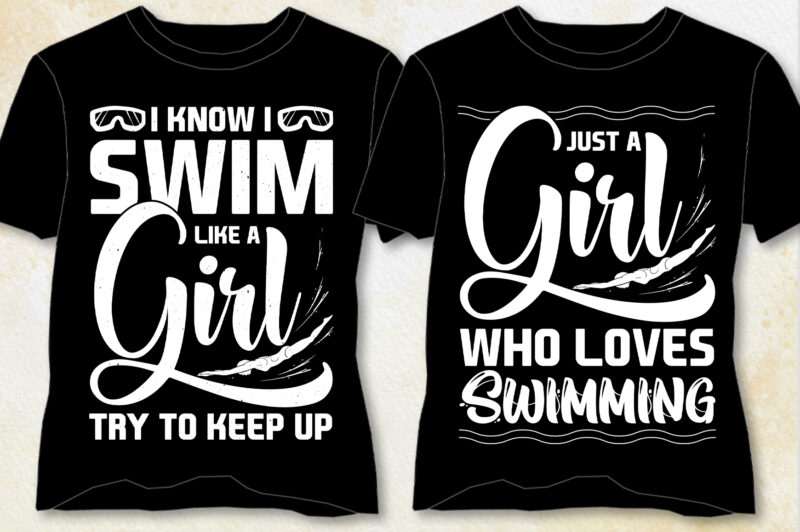 Swimming T-Shirt Design-Swimming Lover T-Shirt Design