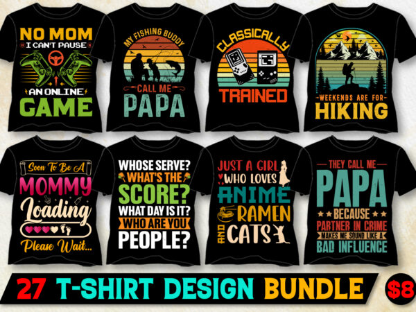 T-shirt design bundle