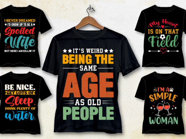 T-shirt design bundle-typography