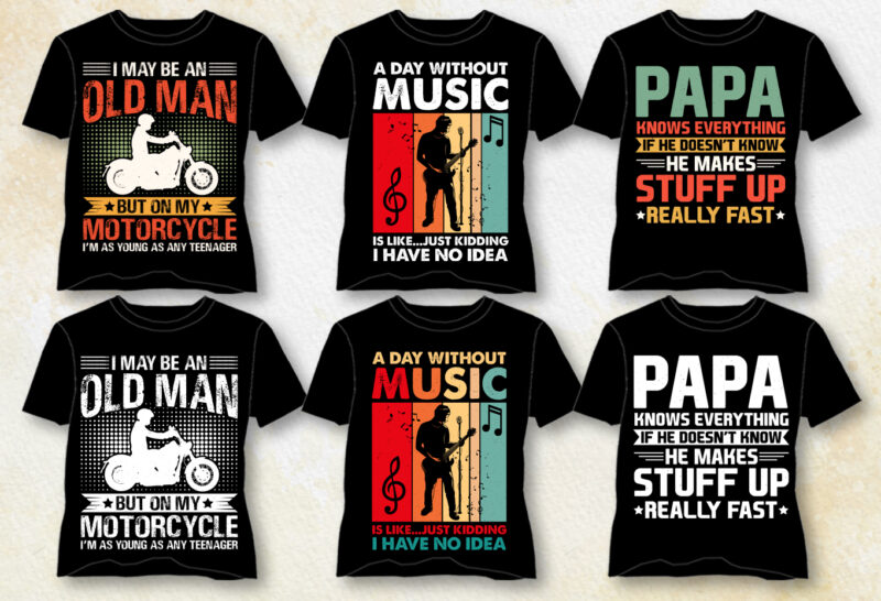 Vintage T-Shirt Design Bundle