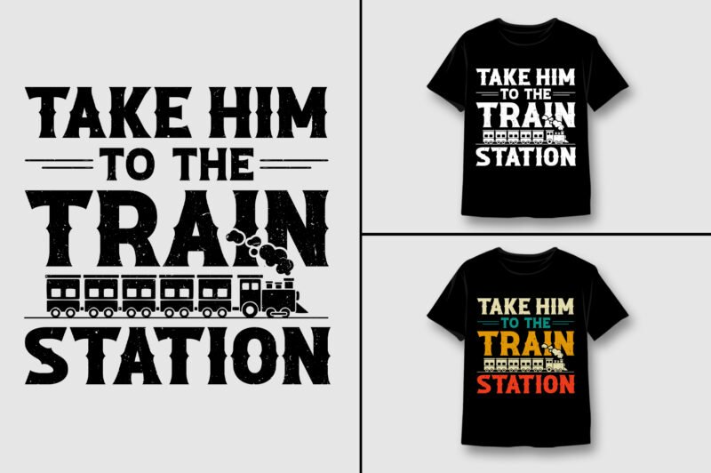 Train T-Shirt Design Bundle