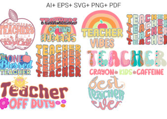 Retro Teacher Bundle