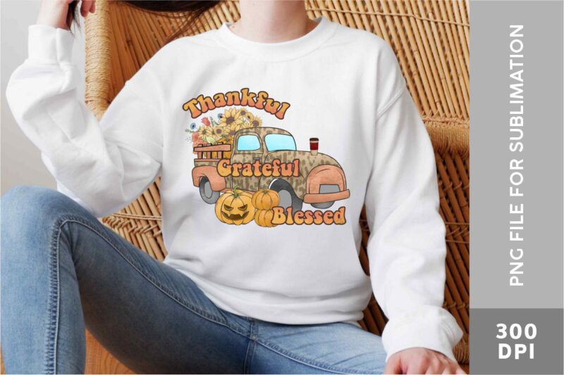 Fall Truck PNG Sublimation Bundle, Fall Truck Farmhouse, Fall Pumpin Tshirt Designs,