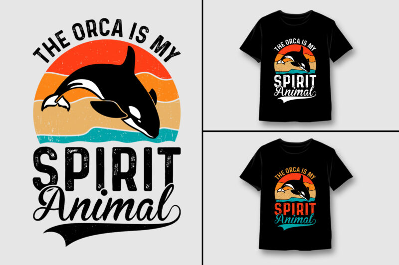 Orca T-Shirt Design Bundle