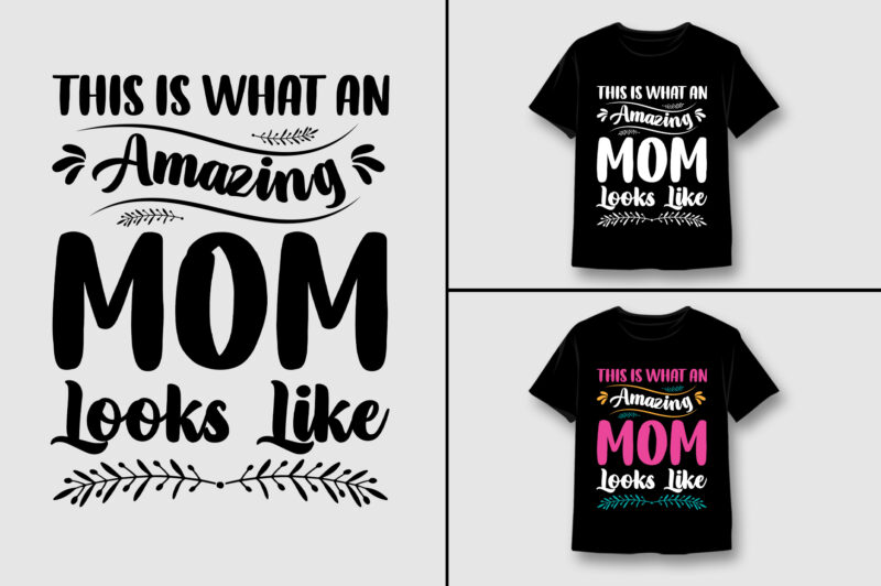 Mom T-Shirt Design Bundle