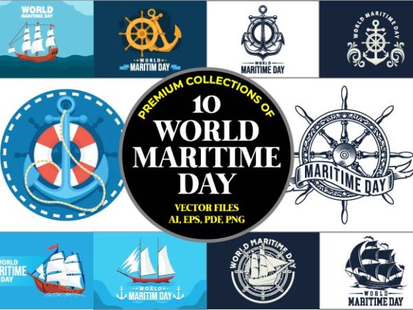 10 collections of premium design wolrd maritime day