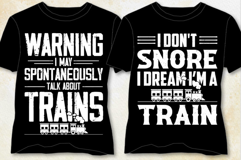 Train T-Shirt Design-Train Lover T-Shirt Design