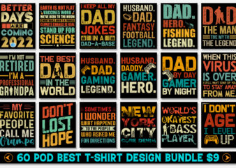 Typography T-Shirt Design Bundle