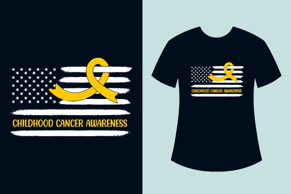 Childhood Cancer Awareness T-shirt Design Bundle, Childhood Cancer T-Shirt Design, Awareness T-shirts, Childhood Cancer Awareness Month T-shirts