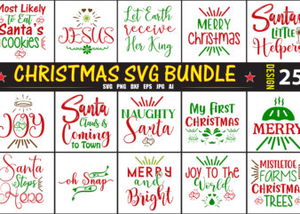 Christmas SVG Bundle t shirt vector file