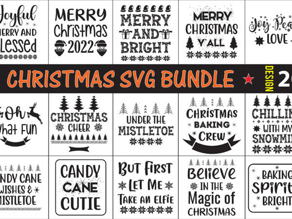 Christmas svg bundle t shirt vector file