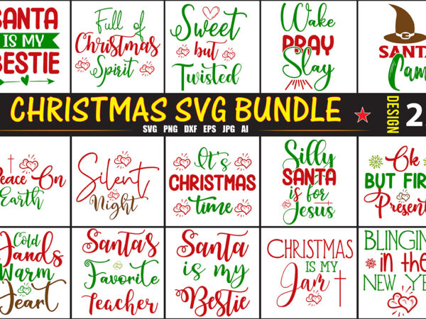 Christmas svg bundle t shirt vector file