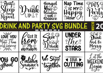 Drinking SVG Bundle t shirt vector illustration