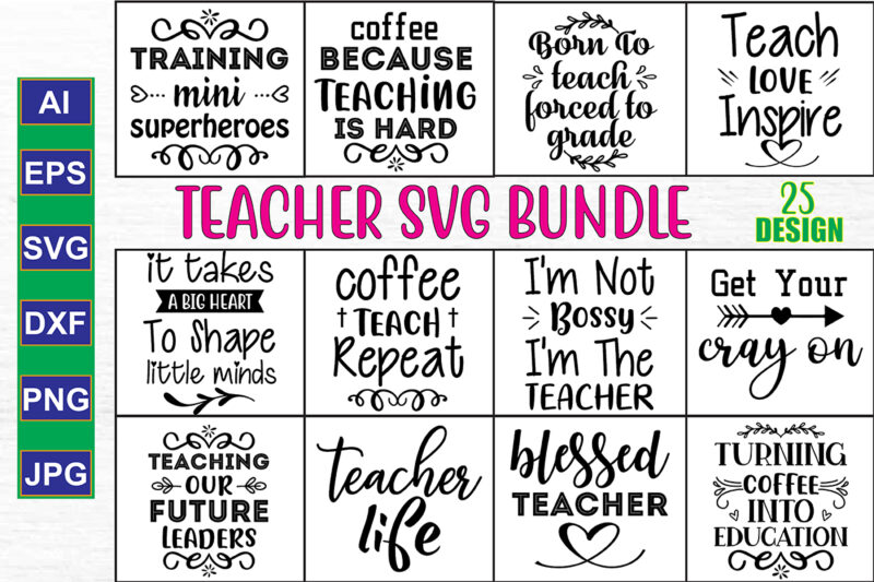 Teacher SVG Bundle