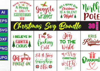 Christmas SVG Bundle t shirt vector file