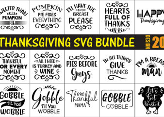 Thanksgiving SVG Bundle t shirt designs for sale