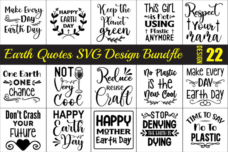 Happy Earth Day SVG Bundle