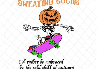 Sweating Sucks Svg, Skeleton Pumpkin Head Halloween Svg, Skeleton Halloween Svg, Skeleton Boy Halloween Svg