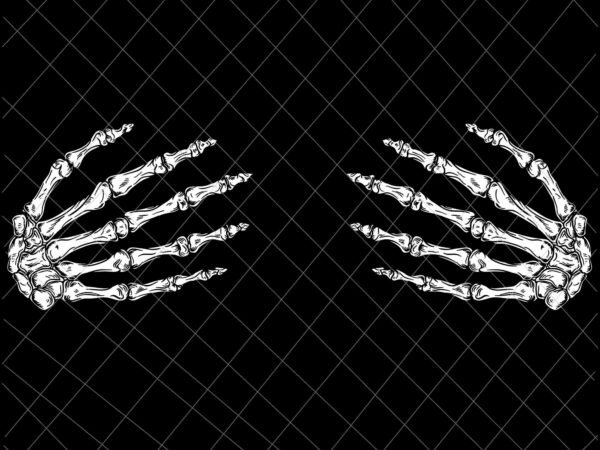 Skeleton hands spooky halloween rock band concerts svg, skeleton hand halloween svg, skeleton svg, halloween svg t shirt template vector
