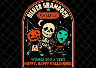 Vintage Silver Shamrock Novelties Happy Happy Halloween Svg, Silver Shamrock Novelties Svg, Funny Halloween Svg