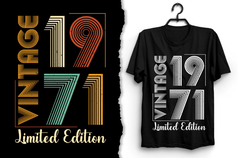 Vintage 1971 Limited Edition T-Shirt Design