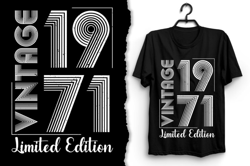 Vintage 1971 Limited Edition T-Shirt Design