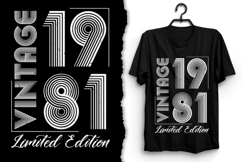 Vintage 1981 Limited Edition T-Shirt Design
