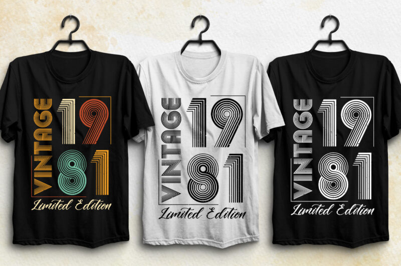 Vintage 1981 Limited Edition T-Shirt Design