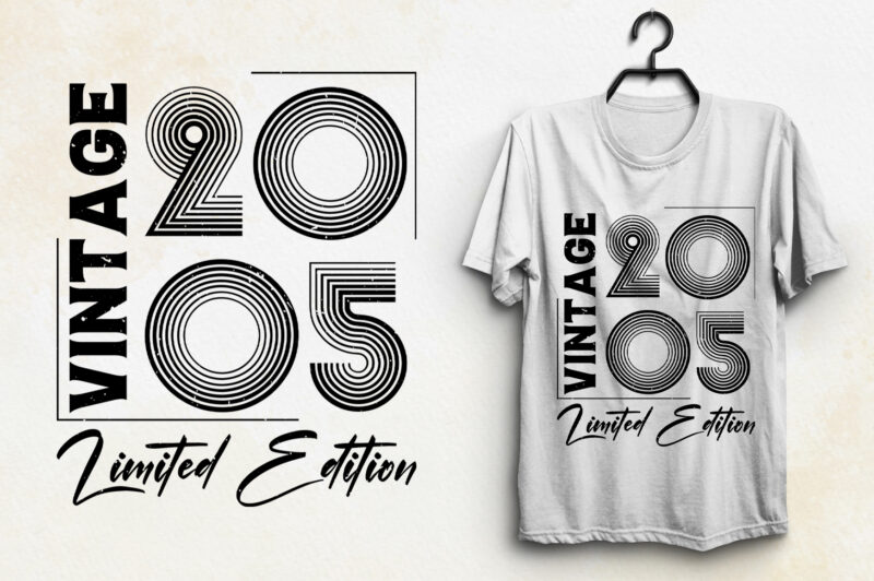 Vintage 2005 Limited Edition T-Shirt Design