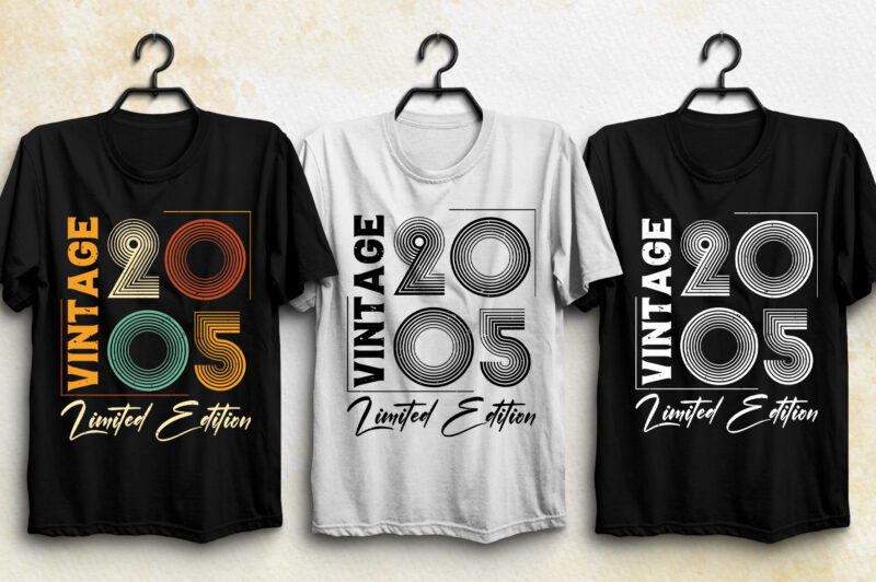 Vintage Limited Edition T-Shirt Design Bundle