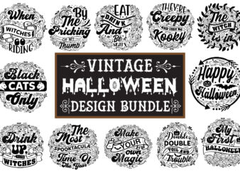 Vintage Halloween Design Bundle