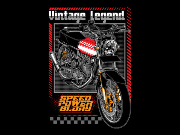 Vintage legend t shirt vector art