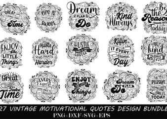 Vintage Motivational Design Bundle