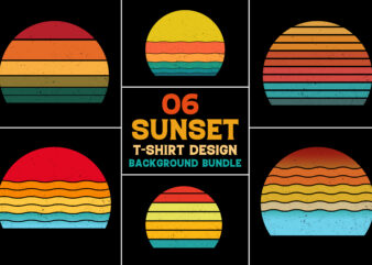 Vintage Retro Sunset Grunge Background t shirt vector art