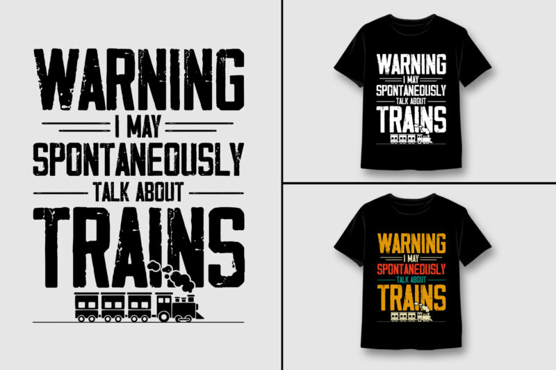 Train T-Shirt Design Bundle