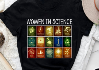 Women In Science PNG File t shirt design for sale