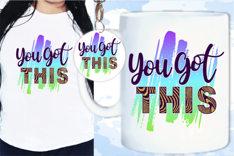 Inspirational Quotes T shirt Designs Bundle