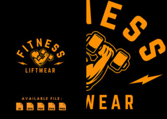 Fitness liftwear Tshirt Design